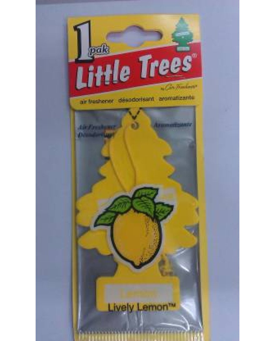 Little Trees Hanging Lively Lemon Paper Car Air Freshener | 10g | Yellow